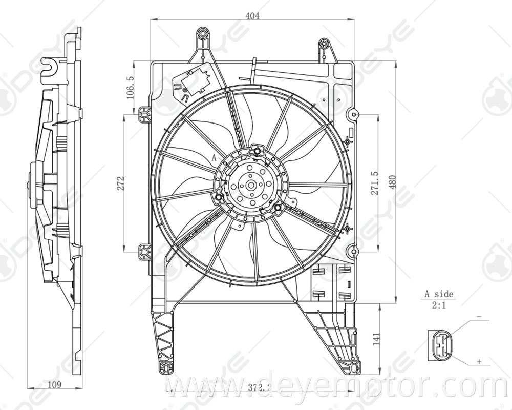 7701051497 7701044184 7701045816 radiator cooling fan supplier for RENAULT MEGANE RENAULT CLIO II